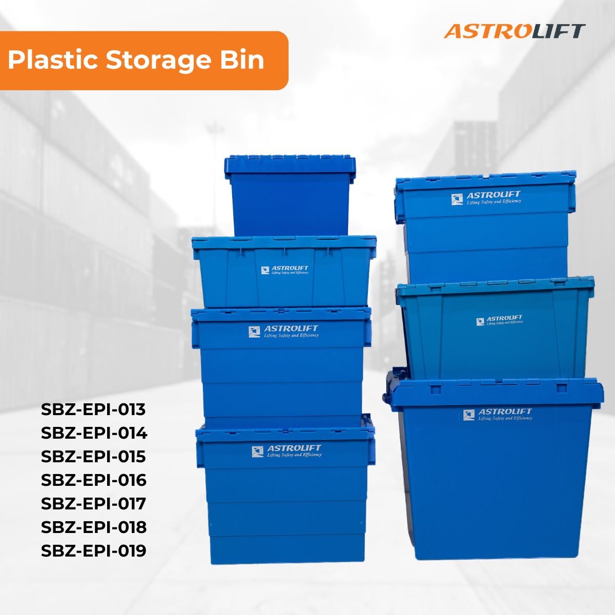 Buy Plastic Storage Bin  in New Products available at Astrolift NZ